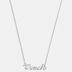 COACH Logo Script Necklace